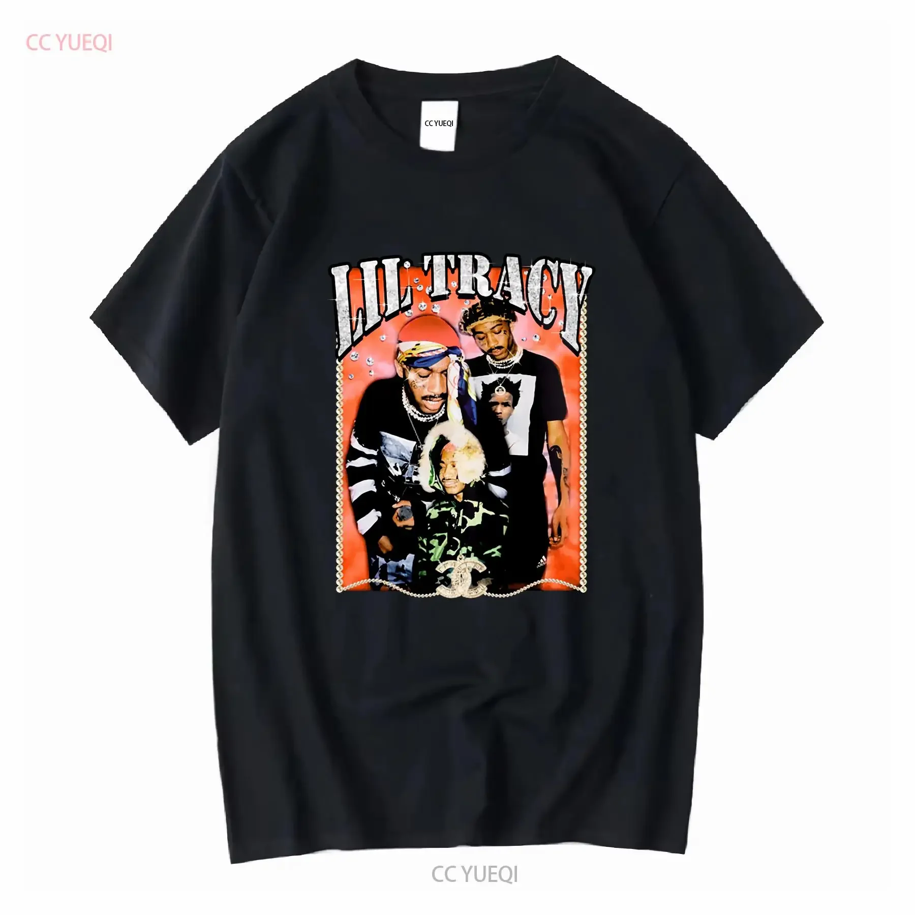 Lil Tracy Fly Away T Shirt Rap Medium long or short sleeves vintage Washed Comfortable Stylish homme streetwear Casual