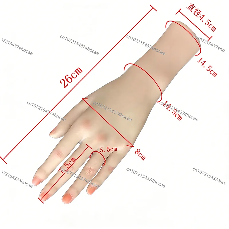 A Silicone High Realistic Women Hand Model High-quality Soft Silicone Fake Hand Mannequin Ring Accessories Painting Display