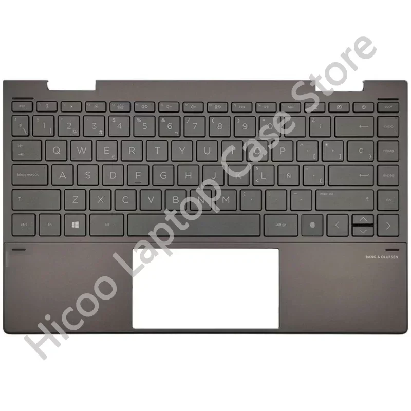 Imagem -04 - Laptop Lcd Tampa Traseira Moldura Frontal Palmrest Superior Base Inferior Case Dobradiças do Teclado hp Envy X360 13-ay Tpn-c147 Novo