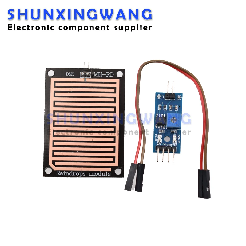 1set/lot Snow/Raindrops Detection Sensor Module Rain Weather Module Humidity For Arduino