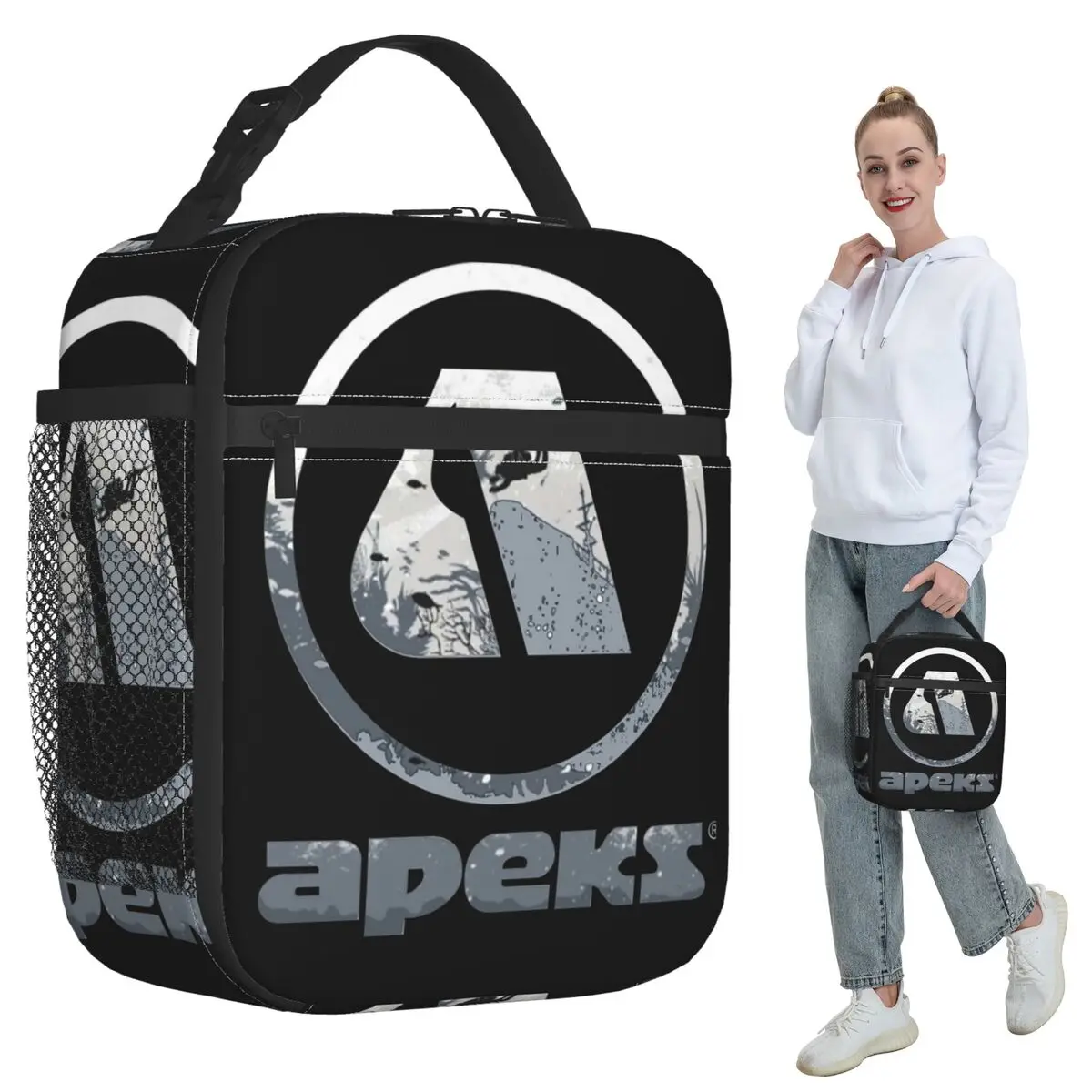 

Изолированная сумка для обеда A For Apeks для женщин, офисный холодильник, термоящик для еды, портативная сумка для обеда, контейнер