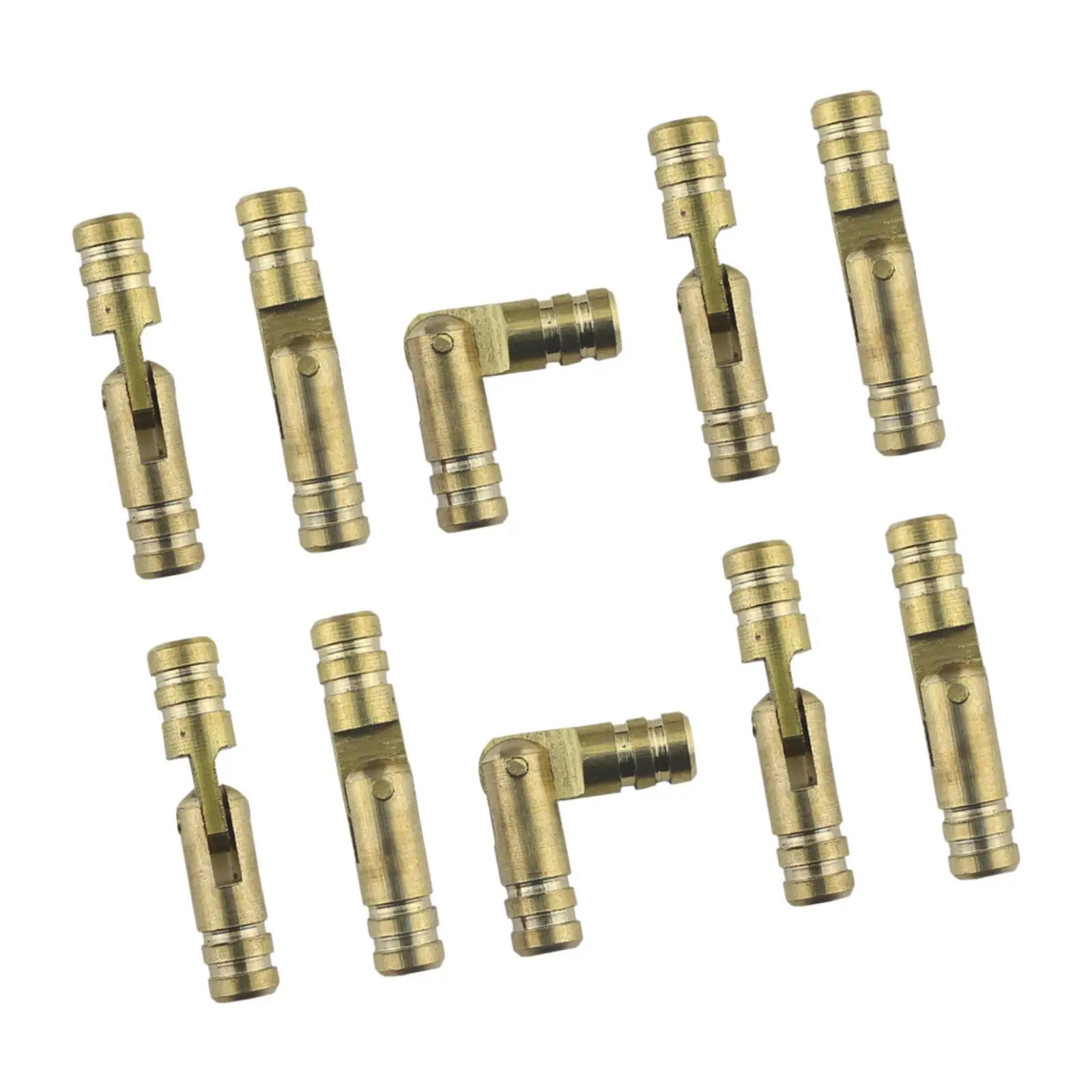 Mini Brass Barrel Hinges Decorative Concealed Hinges for Crafts Wooden Jewelry Box Hardware