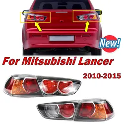 Car Accessories For Mitsubishi Lancer Sedan 2010-2015 Tail Light Turn Signal Warning Brake Lamp Taillight Housing Without Blubs