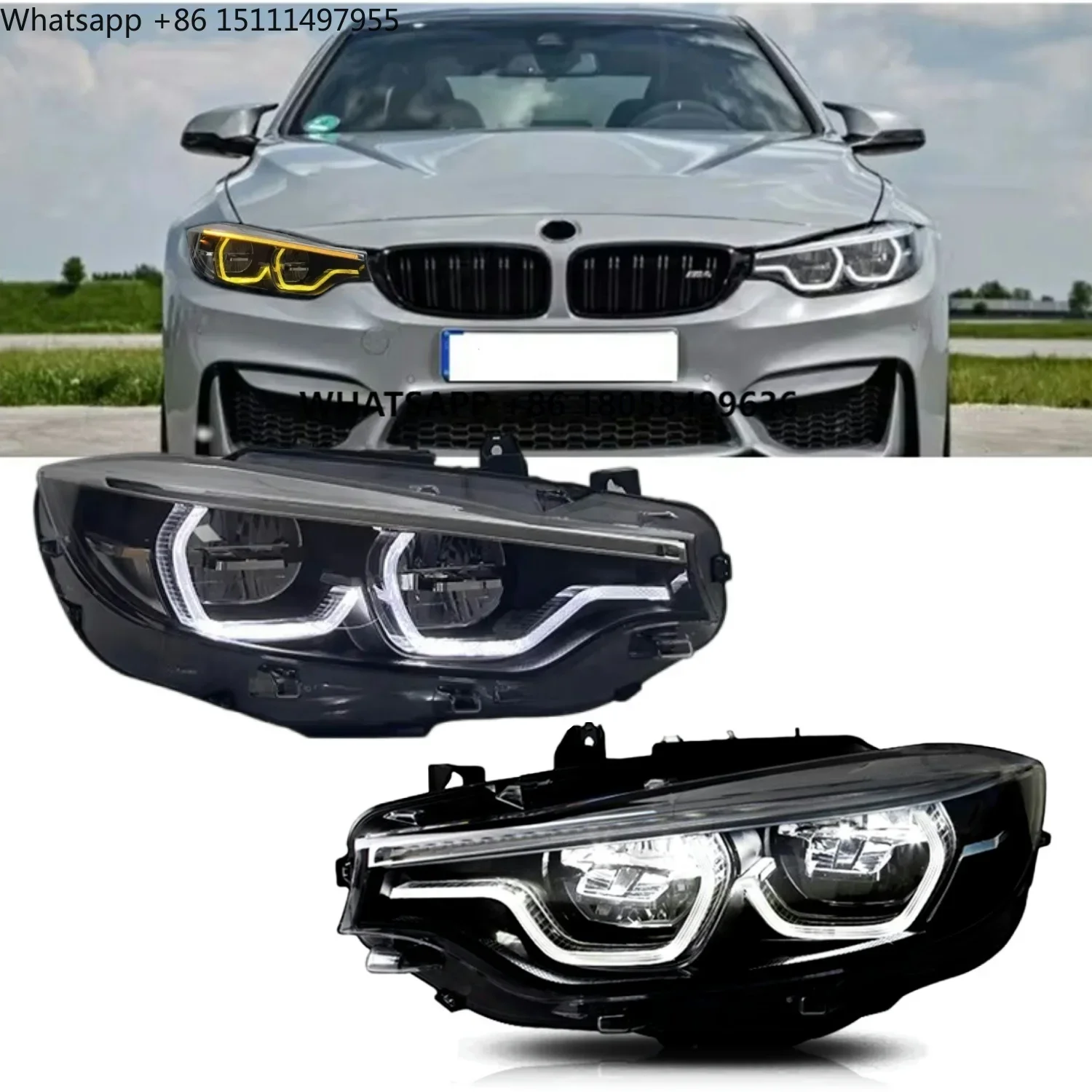 F32 Upgrade Headlight LED DRL for  4 Series F32 F33 F82 2013-2017M4 425i 428i 430i 435i LED Lamps 6/8/9 Pins