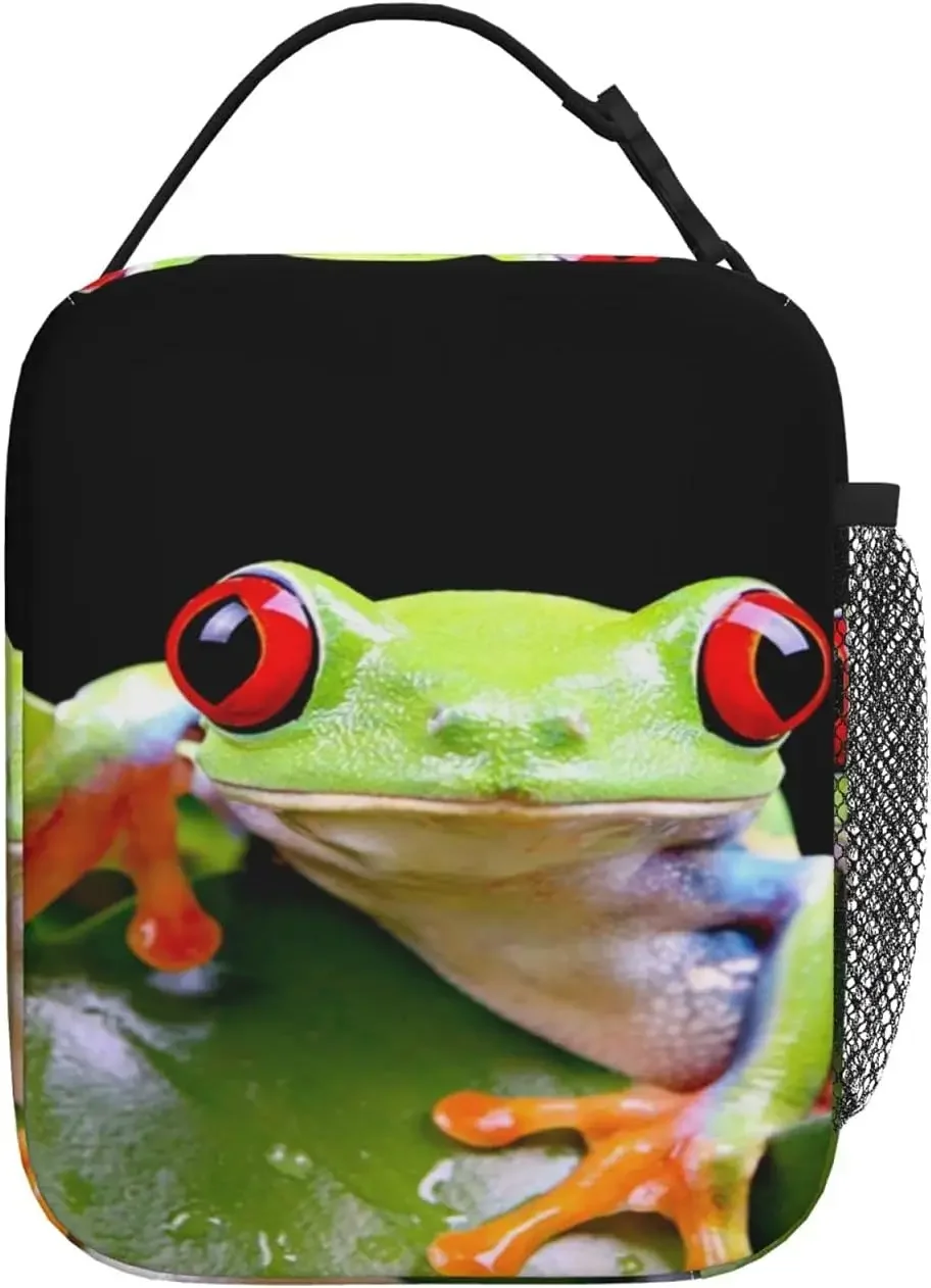 Frog Lunch Box Insulated Soft Bag Reusable Cooler Bag For Women&Men&Work Picnic Hiking