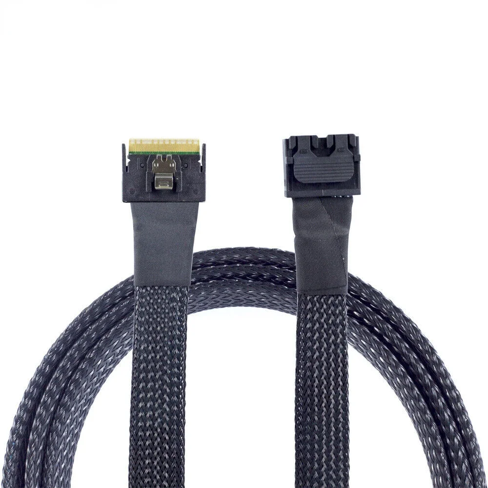 Cable de conexión Slimline SAS SFF-8654 8I 4.0 74P a 2X SAS 8643