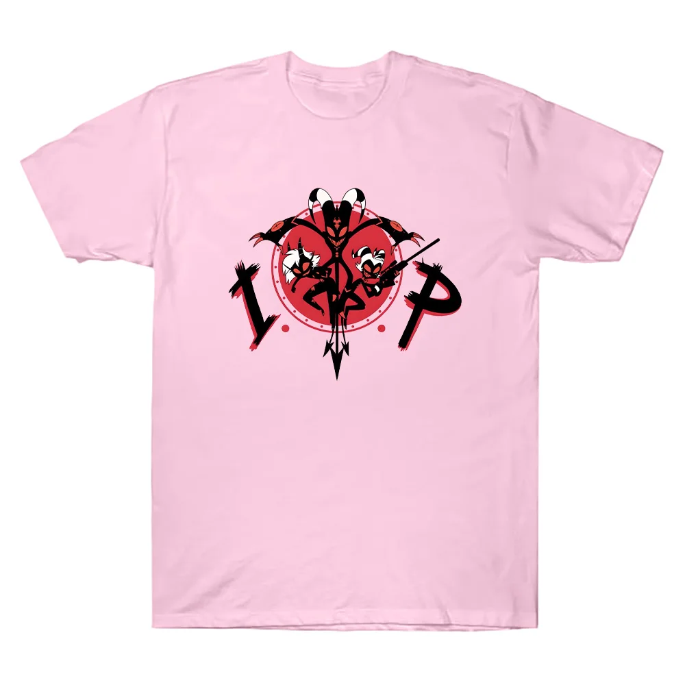 Helluva Boss Mission Zero T-Shirt Helluva Boss Anime Print Harajuku Kawaii Tee Shirt Cartoon Y2K Cotton O-neck Unisex Clothing