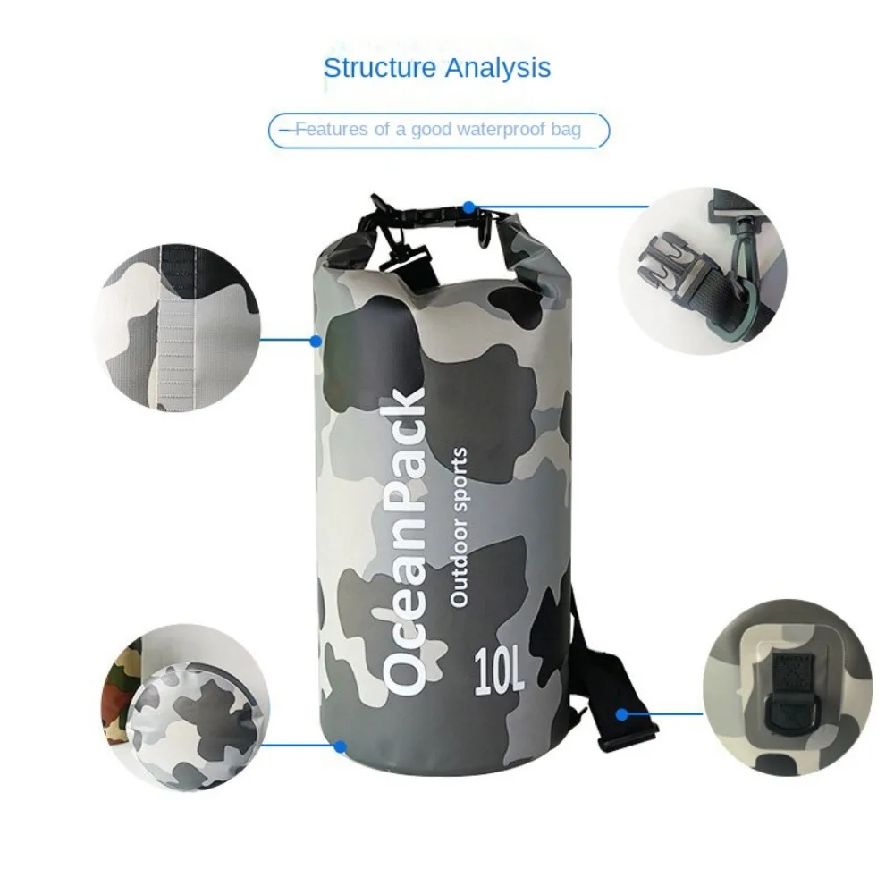 2L/5L/10L السباحة حزمة جيب للماء المنظم الرباط على ظهره مزدوجة سعة كبيرة السباحة حقيبة التخزين الأحذية #3