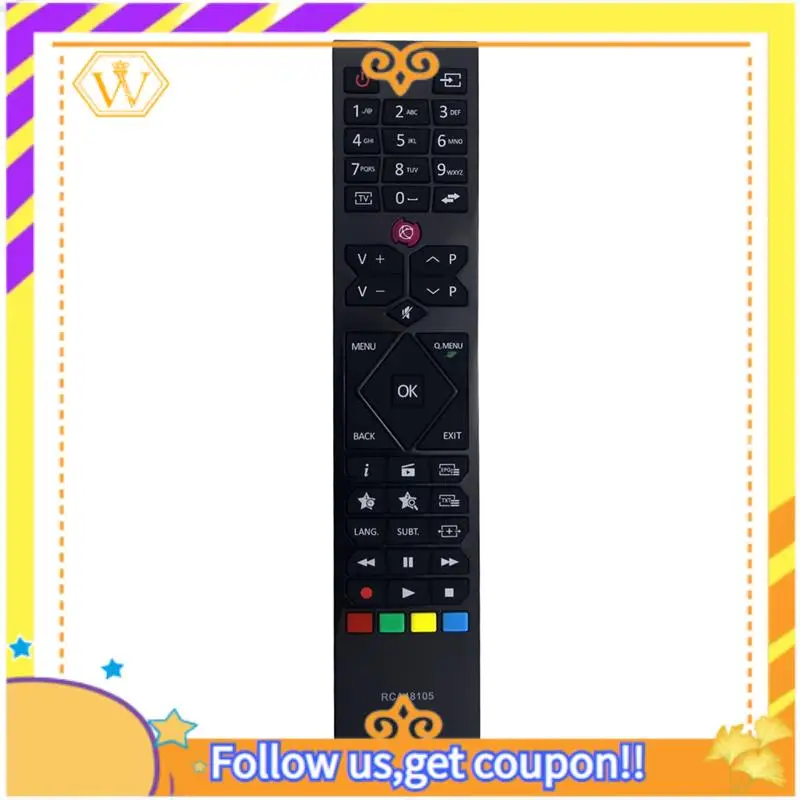 

A01K-RCA48105 Замена пульта дистанционного управления для ЖК-телевизора JVC Hitachi Vestel RM-C3090 LT-50VF30K LT-49V4200 32HYC01U 24HYC05