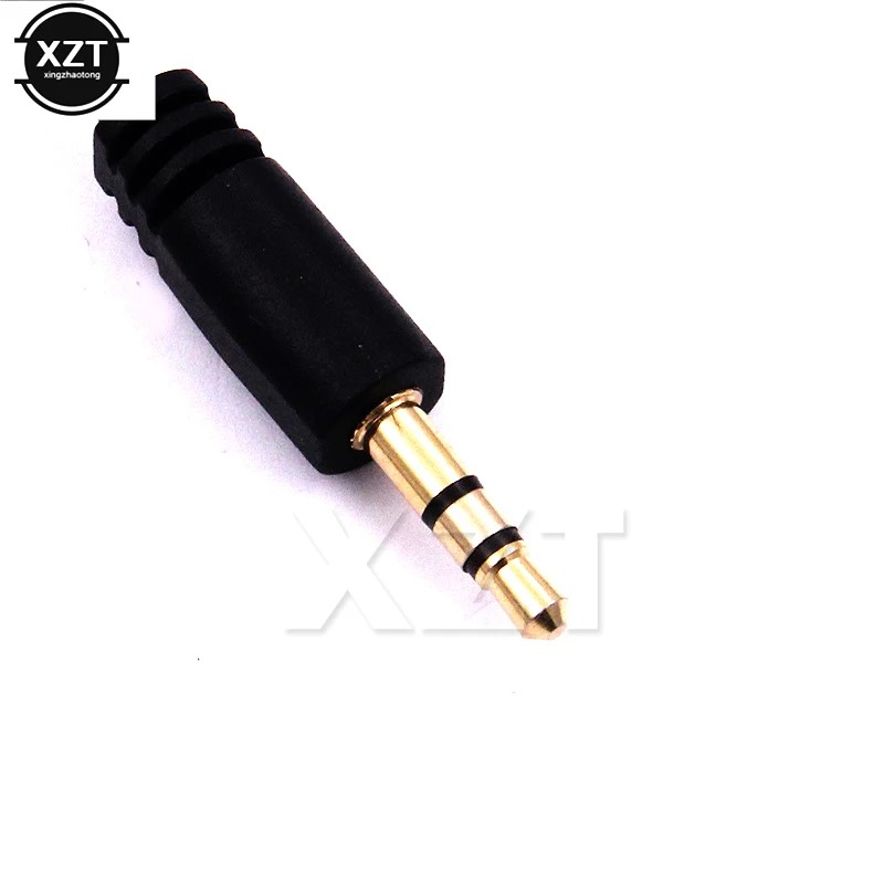 Rozdzielacz słuchawkowy Y 3.5mm 1 męski na 2 żeński przedłużacz Audio Stereo do słuchawek mikrofon Spliter pozłacany Adapter