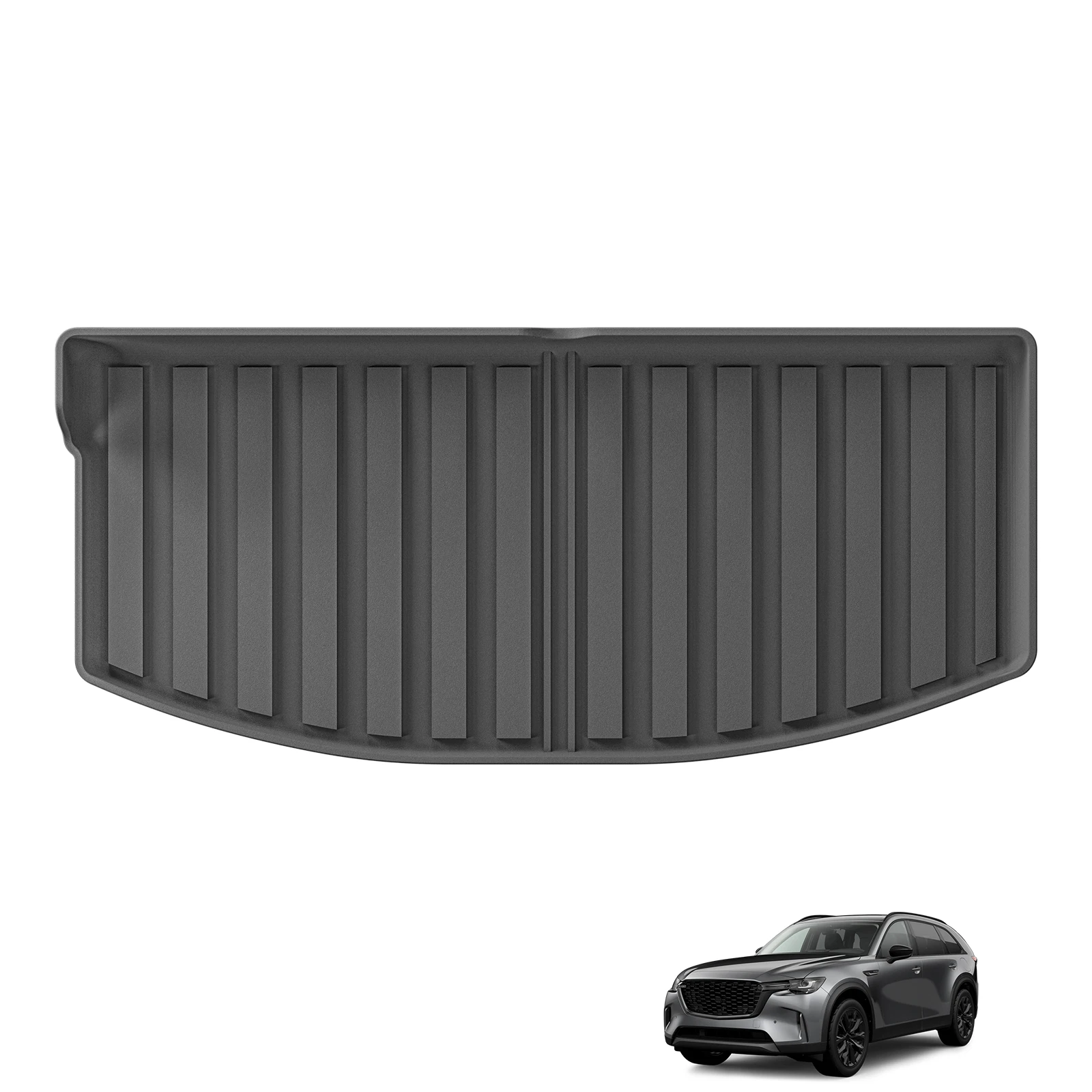 LUCKEASY for Mazda CX-90 CX90 PHEV 6/7 Seater 2024 2025 TPE Floor Mats Trunk Mats Protection Waterproof All Weather Accessorie