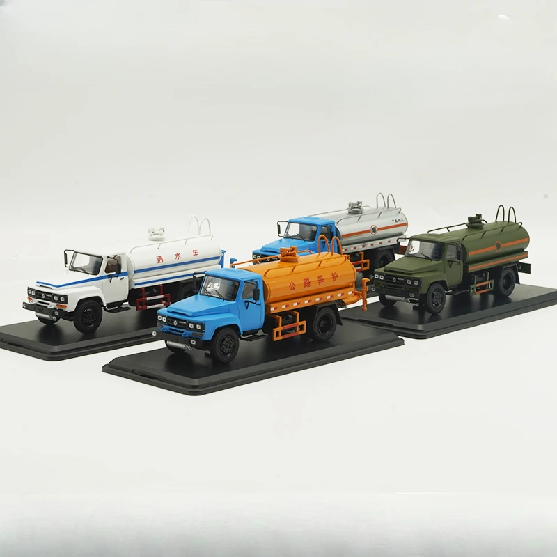 Original 1:43 Scale EQ140 Tanker Truck And Sprinkler Truck Alloy Simulation Car Model Classic Adult Collection Static Display