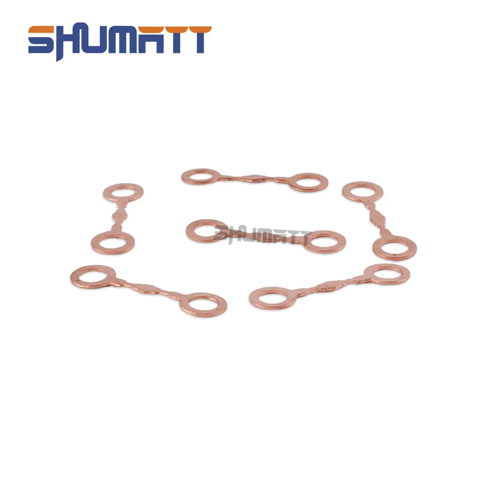 1000Pcs Fuel Injector Copper Gasket for Injector 095000-5760 Injector Dual Bore Return line Gasket