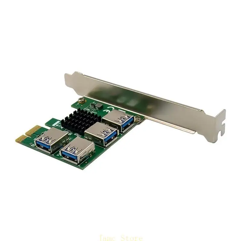 LX0B PCI-E ASM1184E COLT CARD CARD PCIE 4X USB 3,0 до 4xpci-e Card Adapter Card