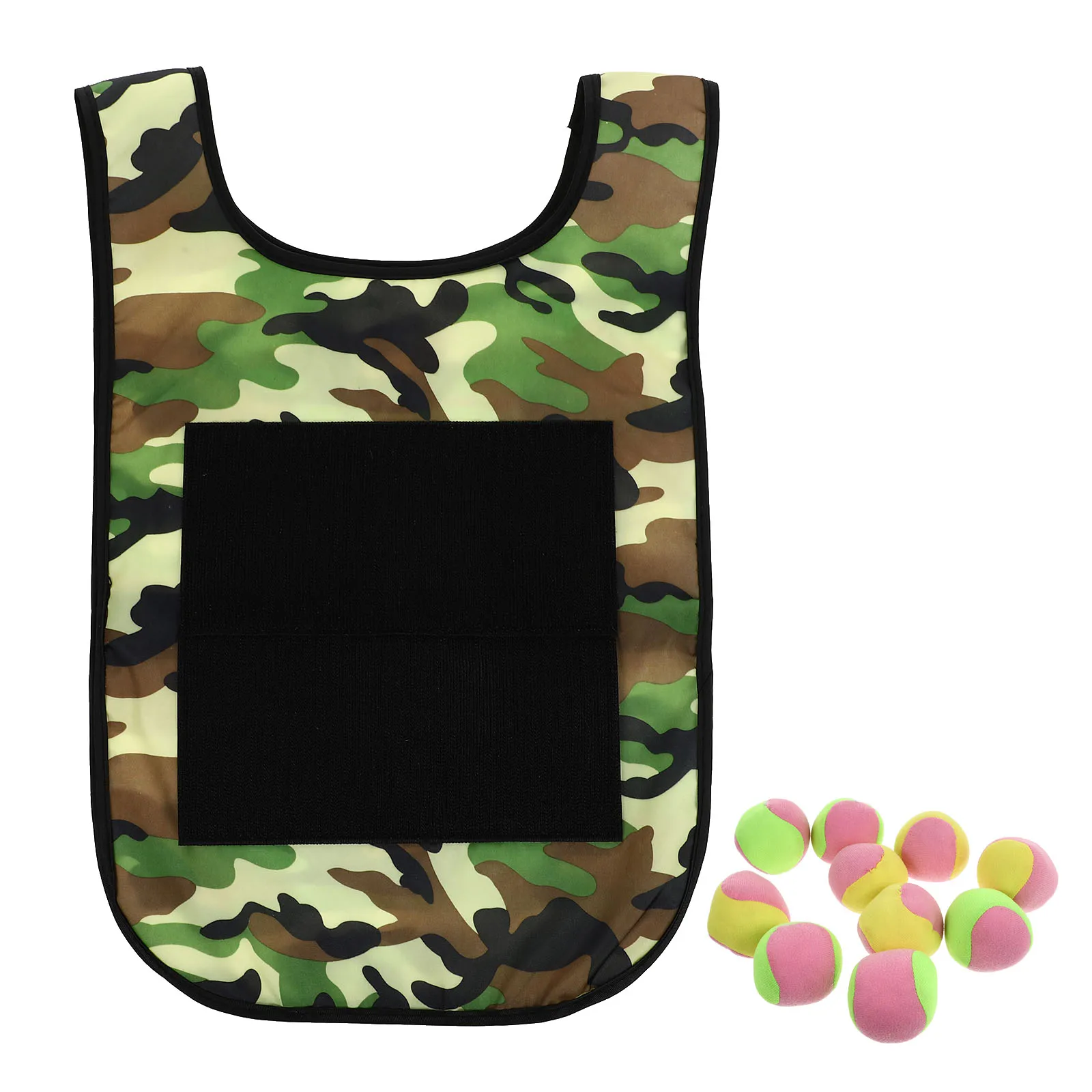 2 set di gilet appiccicoso per bambini, palla da esterno, giocattolo interattivo genitore-figlio che gioca con il gioco di Oxford in stoffa per bambini