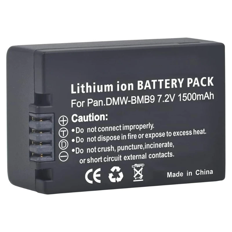 High Quality BMB9E DMW-BMB9 BMB9pp Camera Battery For Panasonic Lumix DMC FZ40 FZ45 FZ47 FZ48 FZ60 FZ70 FZ80 FZ100 FZ150 Cameras