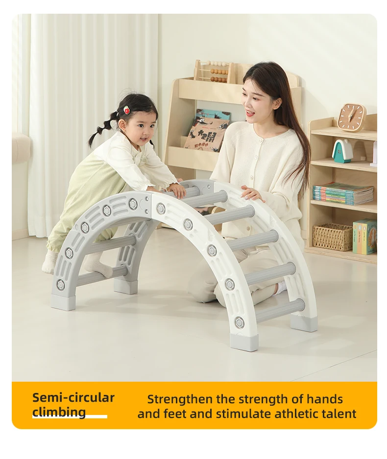 Pickler Plastic Indoor Playground Climbing Triangle Set Toddlers Multifunctional Slide Toy Customized Color Mini