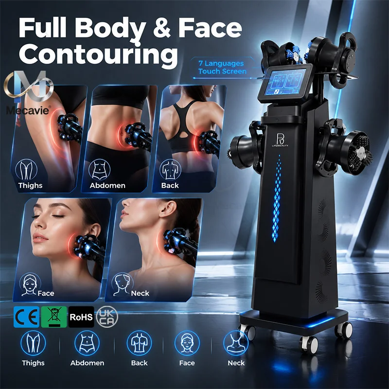 360 Rotating Roller Body Sculpting Machine Non-invasive Full Body Face Contouring Lymphatic Drainage Massager Boost Metabolism