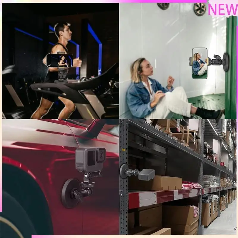 B27B 360° Ballhead Magnetic Suction Bracket Base 1/4 Inch Screw Thread Hole Action Camera Holder Camera Camera Holder Camera