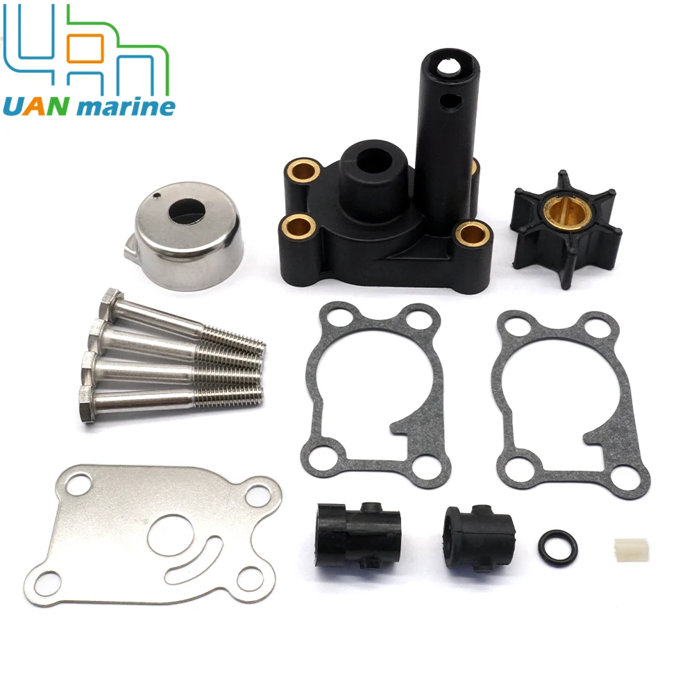 Water Pump Impeller Kit W/Housing For Johnson Evinrude  4 4.5 5 6 7.5 8 HP 1984 1986 2005 Outboard 389844 0396644 396644 18-4529