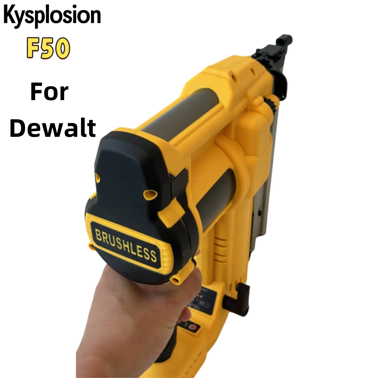 Pistola chiodatrice/cucitrice elettrica senza spazzole portatile multifunzionale 10-50MM senza fili 2 in 1 con chiodi per batteria Dewalt 20V