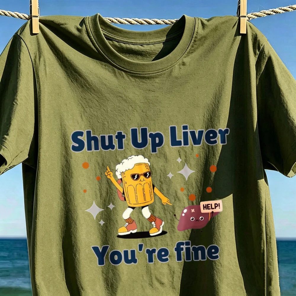 Novelty T Shirt Standard Fit Cotton Funny Drinking Gift For Men Beer Lover Party Coarse Humor Casual Top