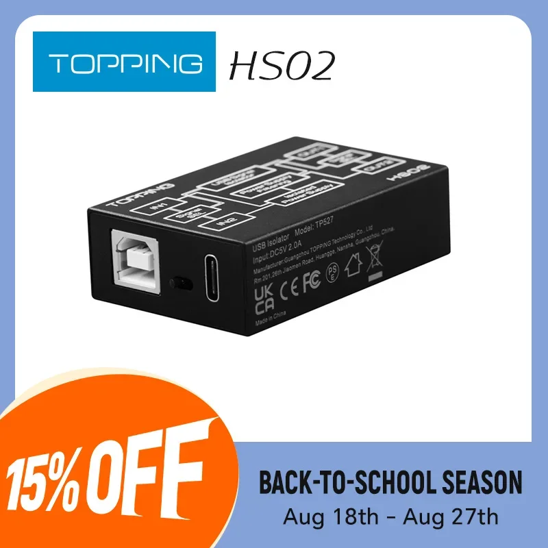 VoltSTopping Hs02 Usb 2.0 High Performance Audio Isolator With Usb-b And Type C Input High Speed And Highly Compatible