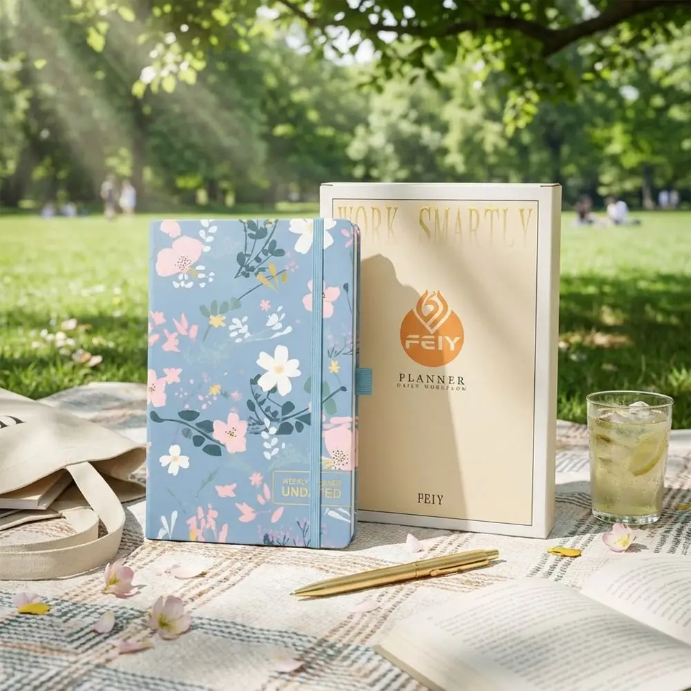 A5 Size Weekly Planner Notebook Smooth Writing Compact Design Daily Schedule Notepad High-Quality Paper Lightweight
