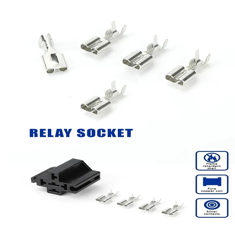 

5 Pin Relay Socket Electrical Automotive Relay Connector With Pins