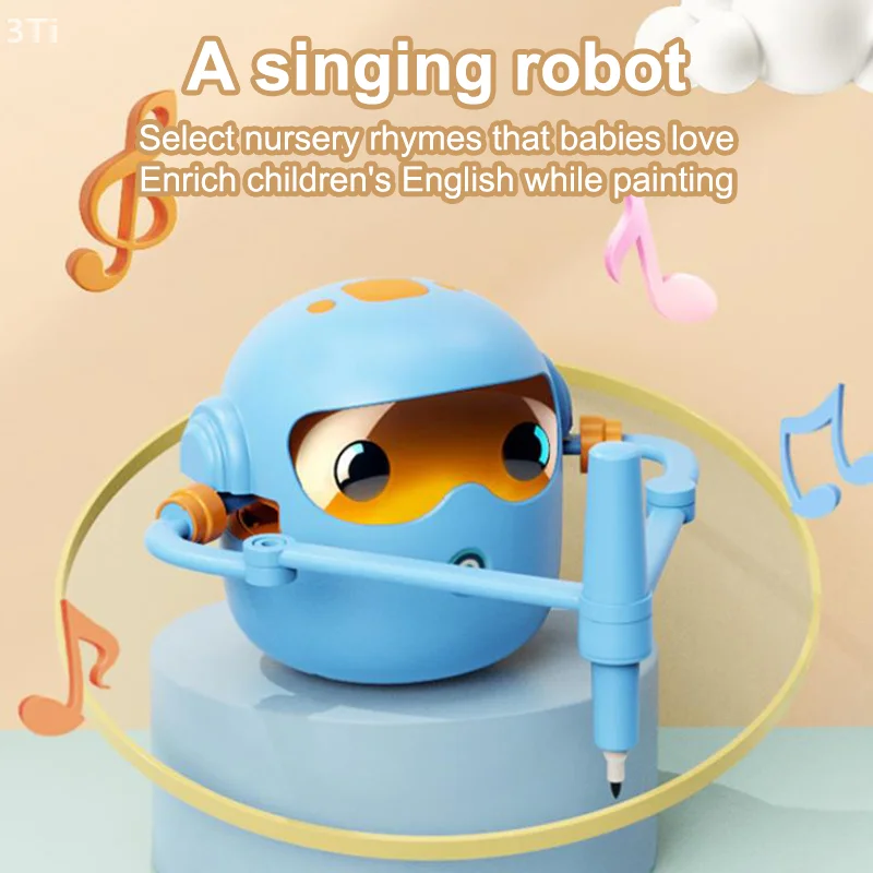 เด็ก Interactive การศึกษาหุ่นยนต์วาดภาพหุ่นยนต์วาดภาพอัตโนมัติเรียนรู้การวาดศิลปะการฝึกอบรมเครื่องอัจฉริยะหุ่นยนต์ของเล่น