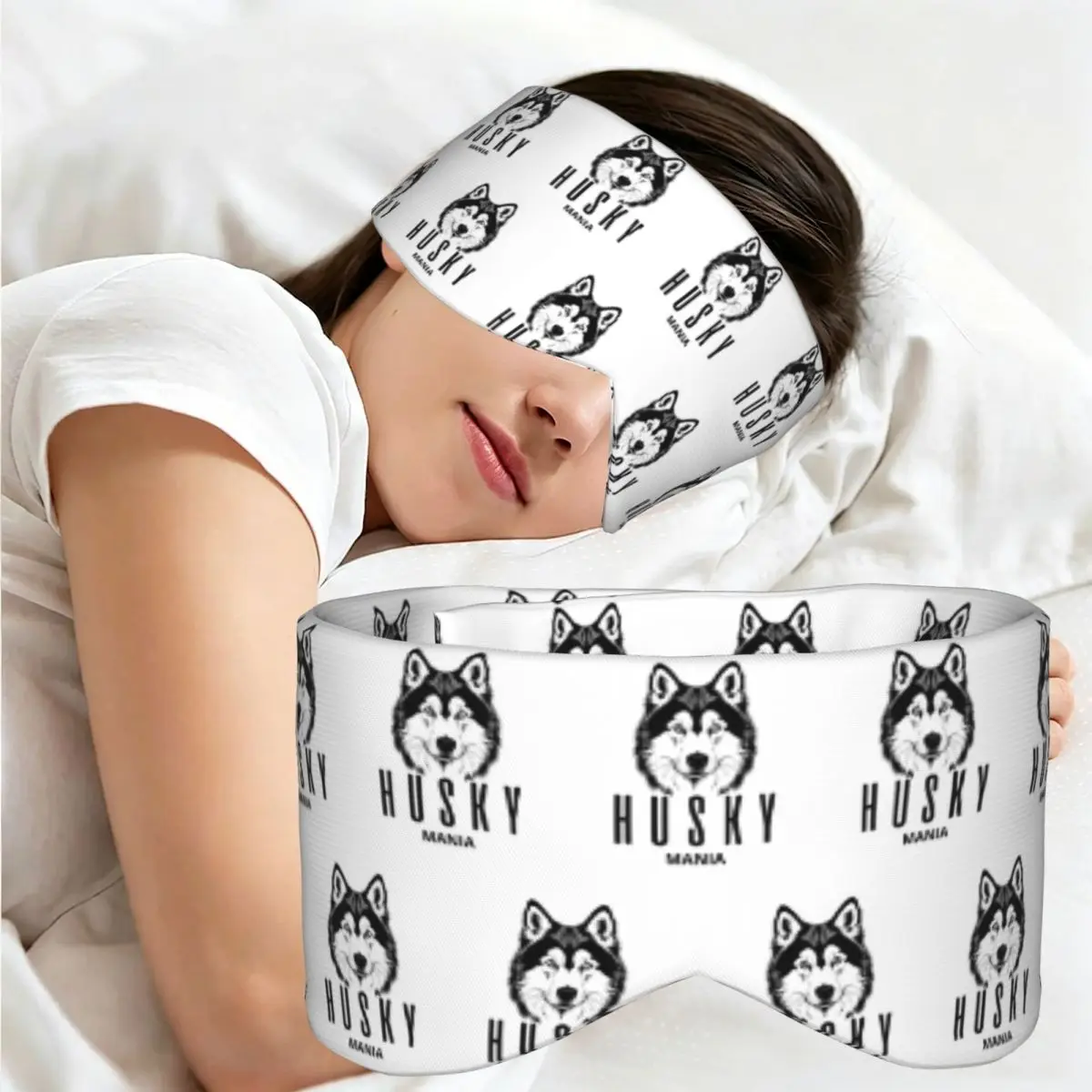SIBERIAN HUSKY MANIA sleep eye mask Light Blocking Portable Eye Cover for Girls Boys Home Sleeping Party Gift Eyeshade eyepatch