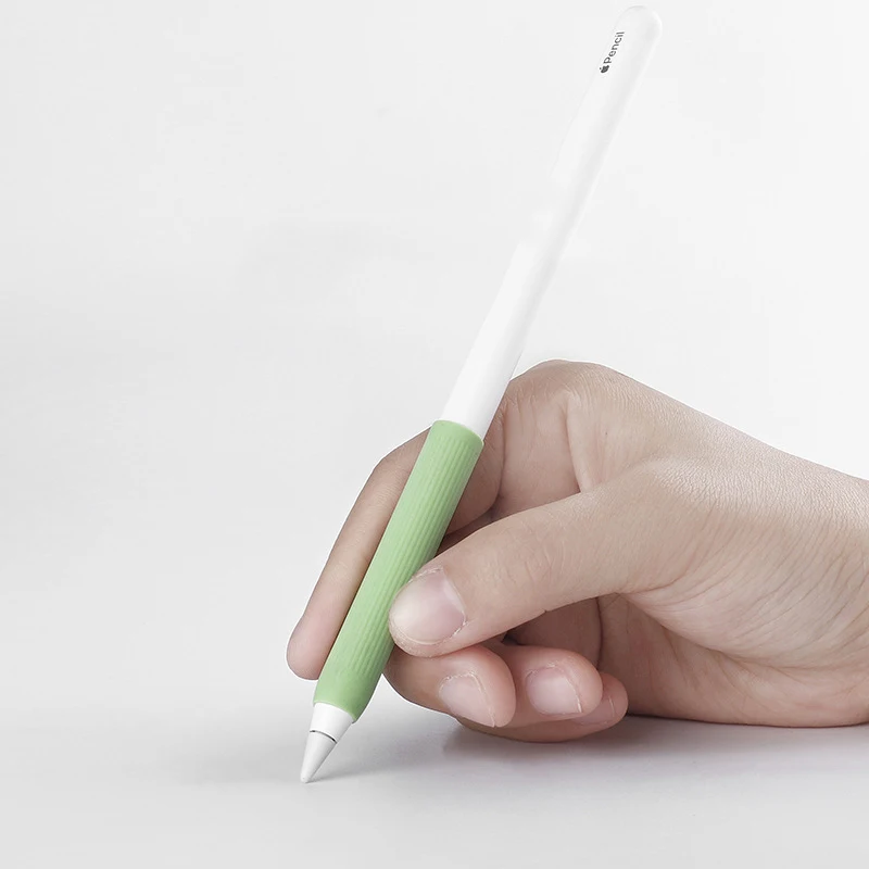 Estuche de silicona para lápiz táctil, funda sólida a prueba de golpes y antideslizante para apple pencil 1, 2