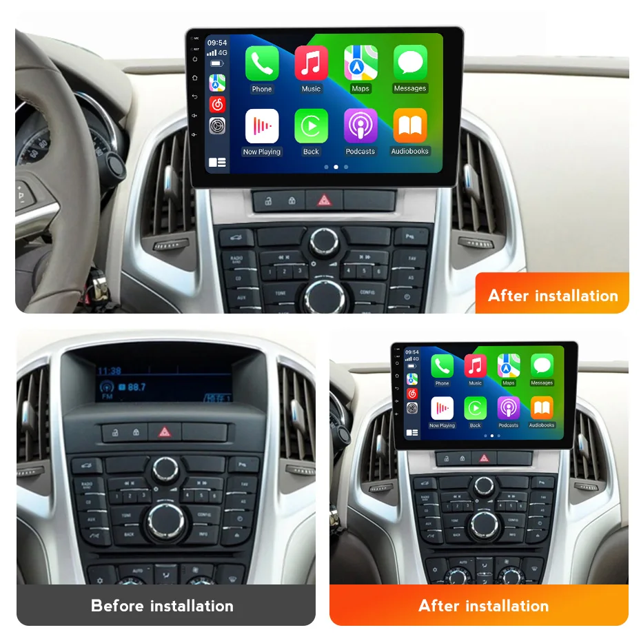 Android 15 Car Radio For Opel Astra J 2009-2017 For Buick Excelle 2 2009 - 2015 Carplay Multimedia Player 2 Din Stereo Head Unit