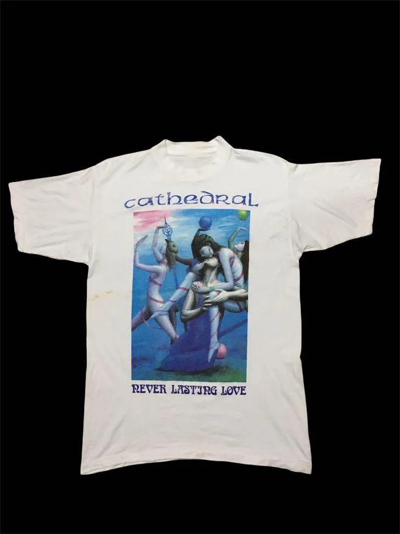 Cattedrale Never Lasting Love t-shirt manica corta in cotone bianco da S a 5XL BE647