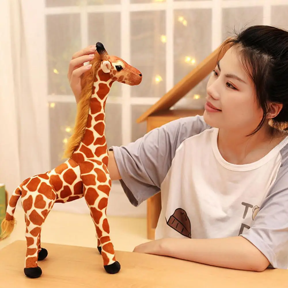 

Giraffe Plush Stuffed Animal Toy for Kids Soft Plushie Fluffy Gift for Christmas Photography Prop