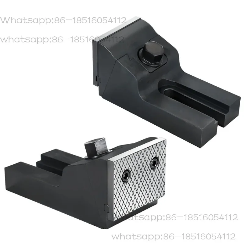 Hardened Steel Split-Type Heavy-Duty Vise, Angled Pressure Design