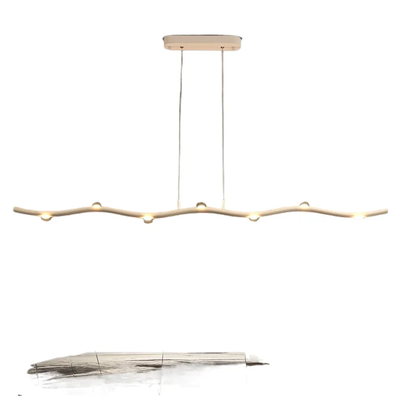 Creative strip wave restaurant chandelier atmospheric home improvement personalized wine bar chandelier