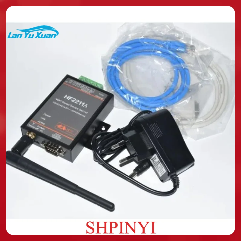 HF2211 Serial to WiFi RS232/RS485/RS422 to WiFi/Ethernet Converter Module for Industrial Automation Data Transmission HF2211A