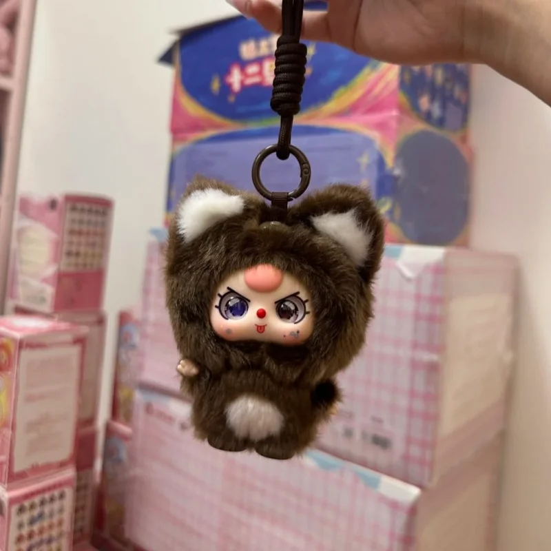 2025 New Baby Tre Mini Hug Series Blind Box Simpatica bambola di peluche Giocattolo alla moda Accessori anime Portachiavi con ciondolo per borsa Regalo per ragazza