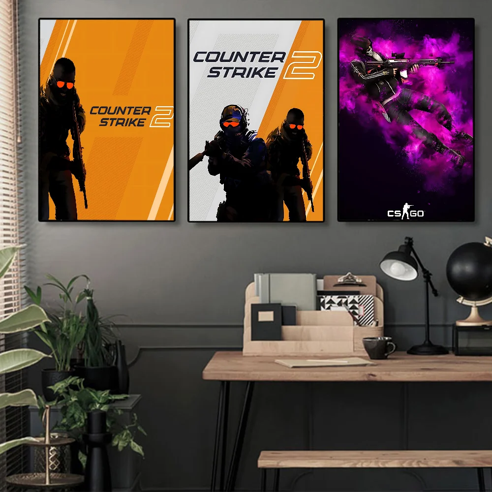 Counter-Strike CS 2 Good Quality Prints And Posters Waterproof Paper Sticker Coffee House Bar Posters Wall Stickers