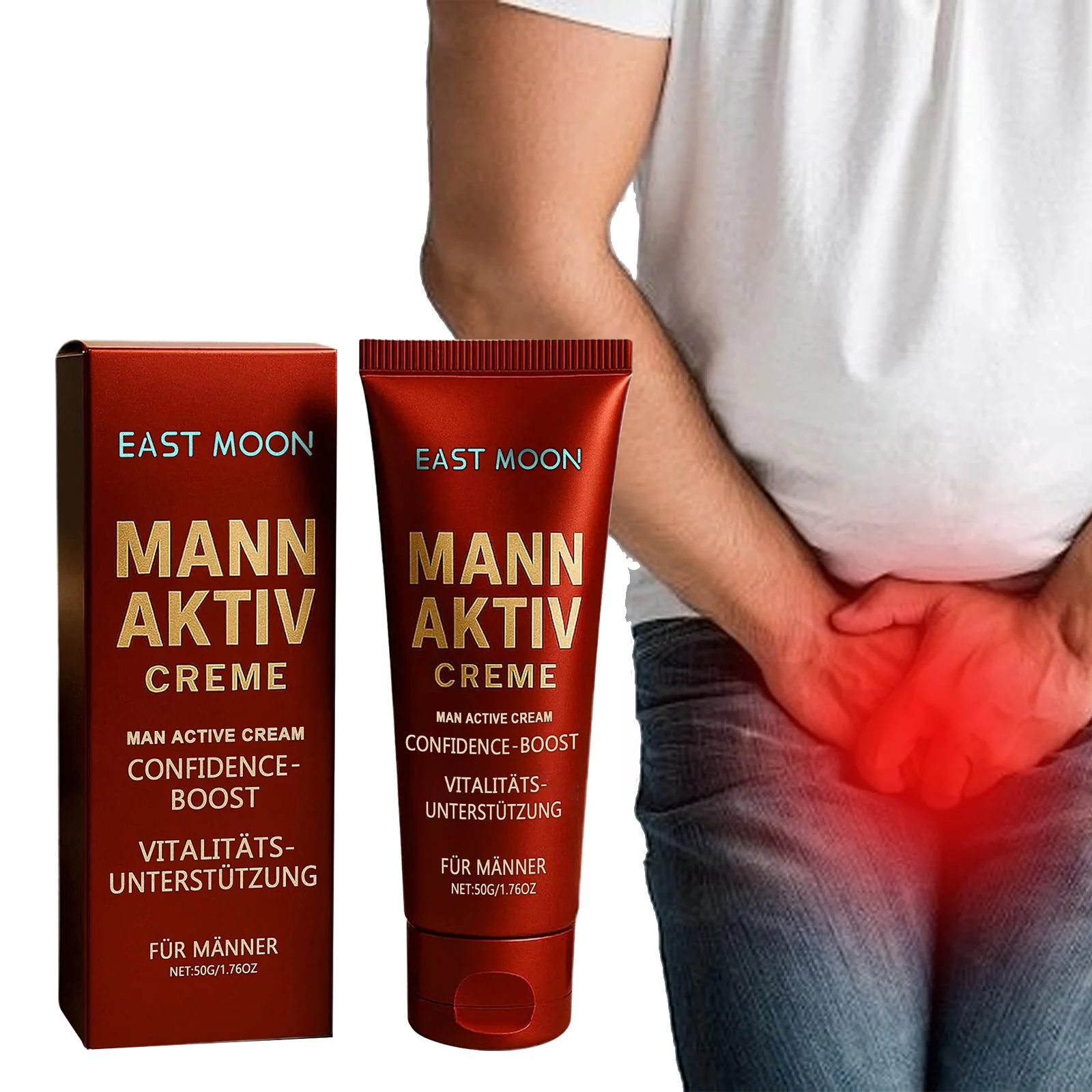 

Men's Vitality Cream Confidence & Energy Boost, Nourishing Daily Moisturizer for Men's Skin Revitalizing Care External Use Cream