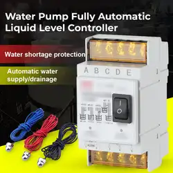 Fully Automatic Water Level Controller Switch 25A 220V Water tank Liquid Level Detection Sensor Water Pump Controller