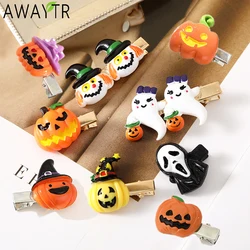 1/2/4PCS/Set Halloween Girl Hair Clips Ghost Witch Hat Pumpkin Hairpin Barrettes Hair Accessories for Child Hairclip Headwear