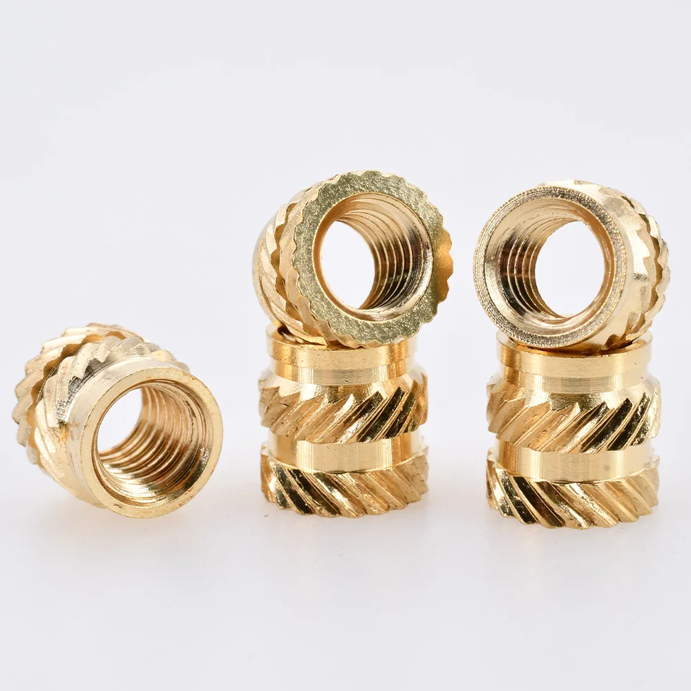 M2 M2.5 M3 M4 M5 M6 Copper Insert Nut Metric Threaded Brass Double Twill Knurled Heating Injection Inserts Nuts 3d Printing Kit