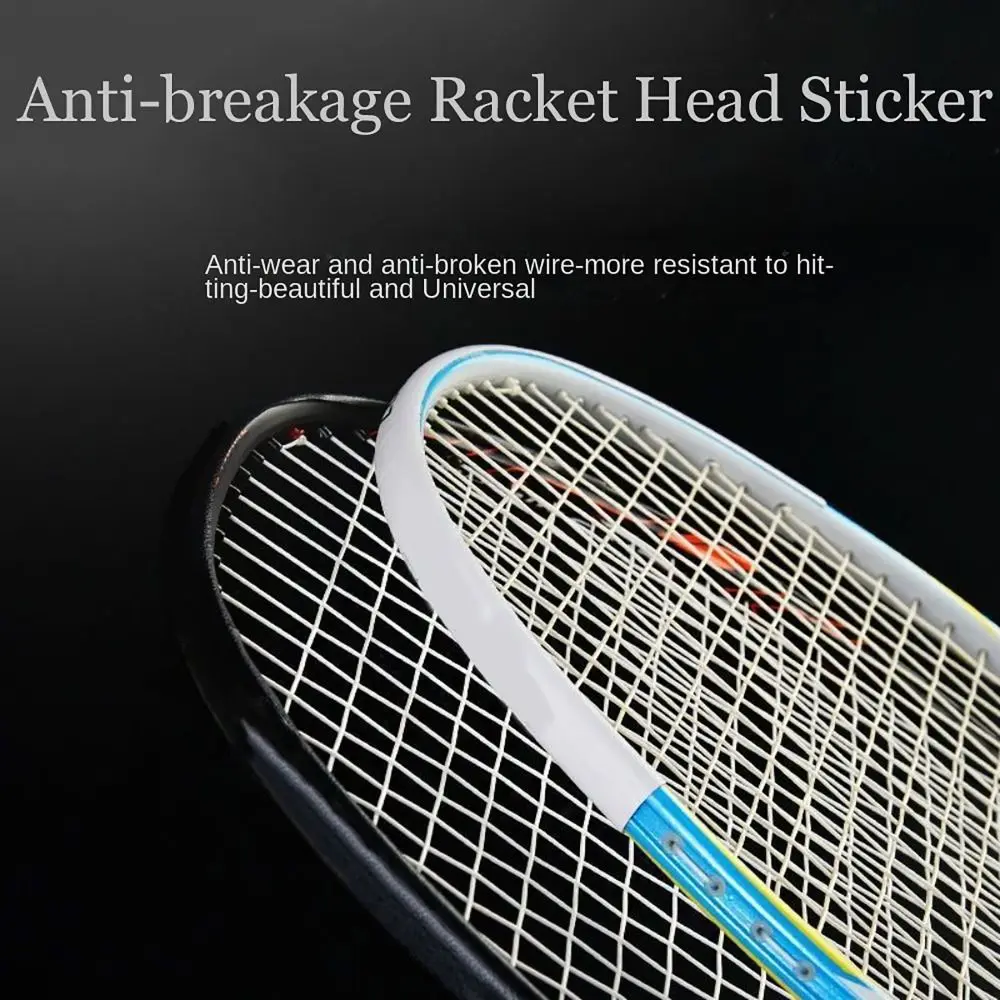 Self Adhesive Badminton Racket Head Protection Anti-Friction Badminton Accessories Racket Frame Protector Racket Line Protection