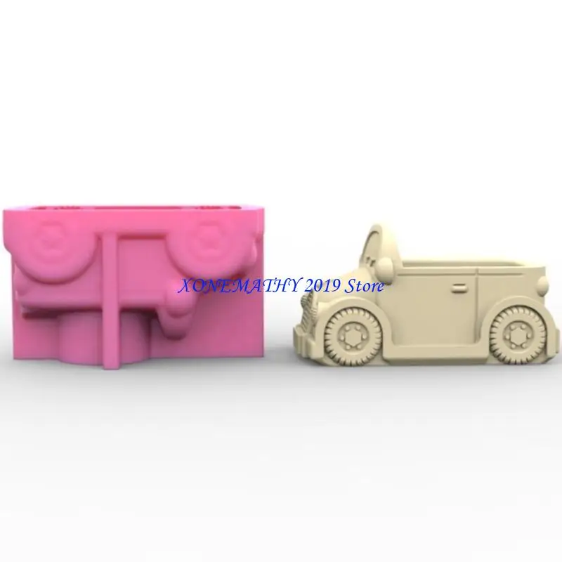 

F42F Succulents Flower Pot Resin Silicone Mold Suitable for Diy Garden Concrete Pen Holder Holder Crafts Home Decor