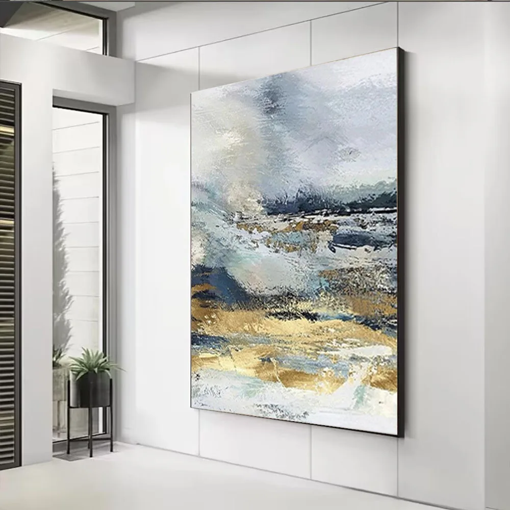 Custom home Decor canvas Artwork Sunset On The Sea Sailboat Natural Landscape oil Paintings Decor living room Wall Art Pictures