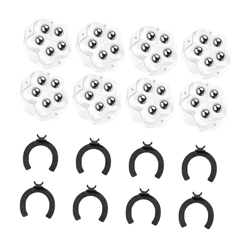 Mini Furniture Rollers, 8 Pack Auto Adhesive Appliance Sliders for Storage Tubs, Shelves, and Daily Indoor Access 87HA