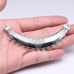 2pcs 95mm Charm Necklace Connector For Jewelry Necklace Making Antique Bronze Color Necklace Connector Charms