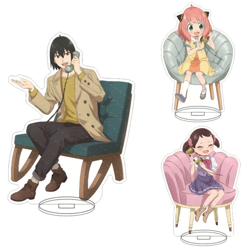 Anime SPY×FAMILY or Forger Anya Forger Bond 15CM Double-sided HD Acrylic Stand Keychain Cute Anime Model Desk Decor Collect Gift